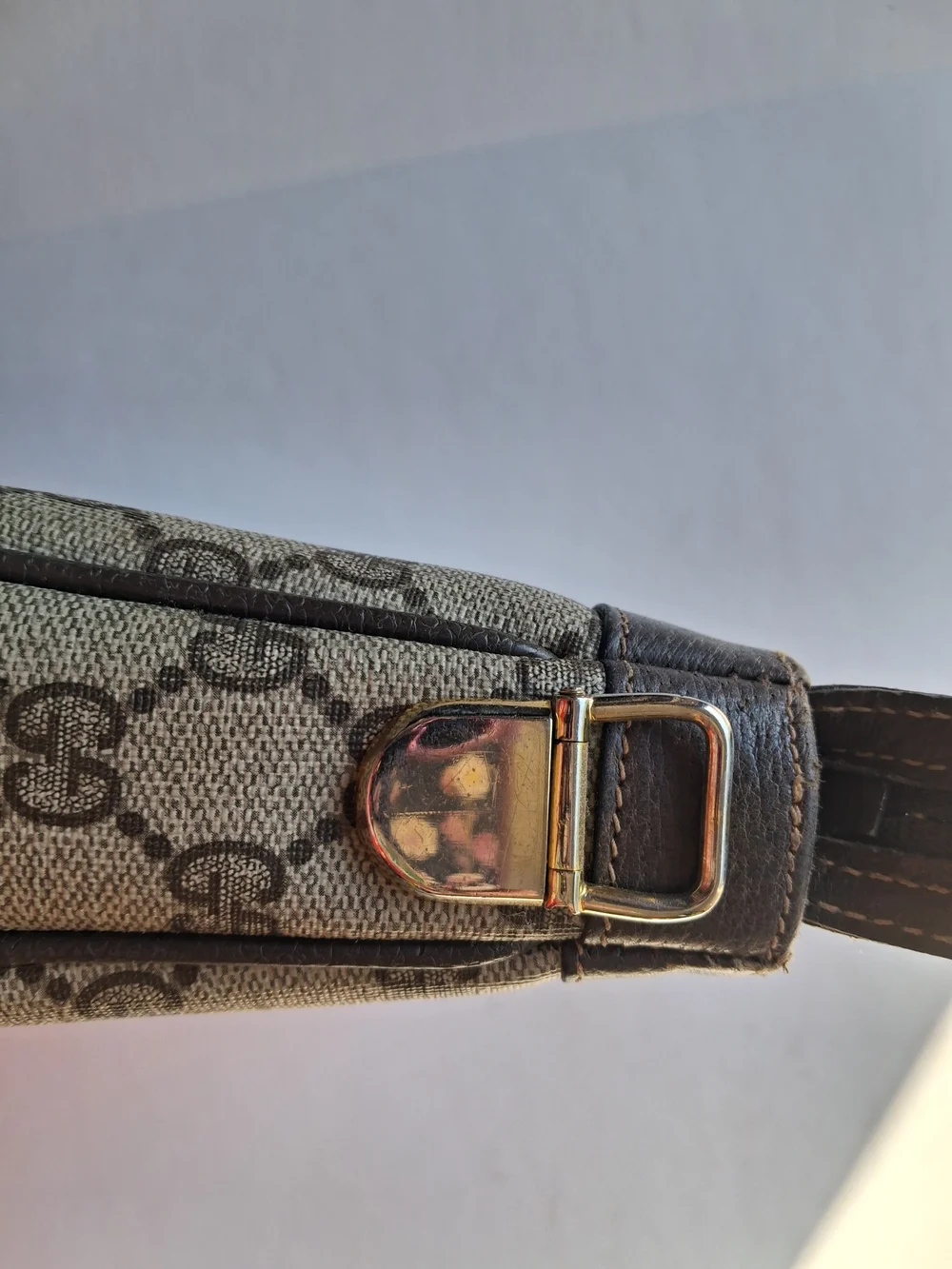 Gucci Brown/Beige Monogram Cosmetic Case Crossbody - Picture 5 of 14